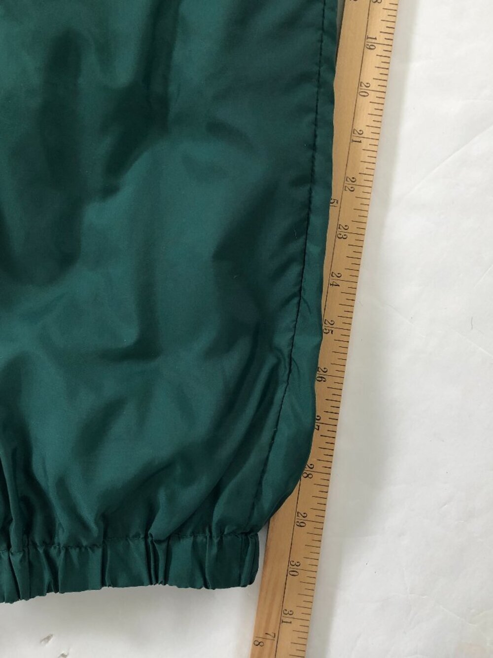 Vintage Adidas Original Green White Trefoil Nylon Track Suit Large 90s Logo - Picture 9 of 11